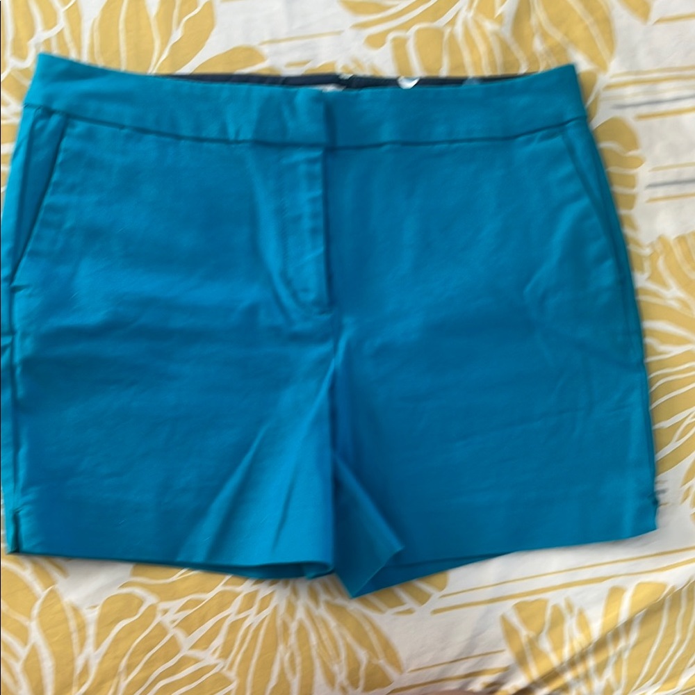 Boden Blue Bermuda Shorts Tailored Cotton Blend size 6